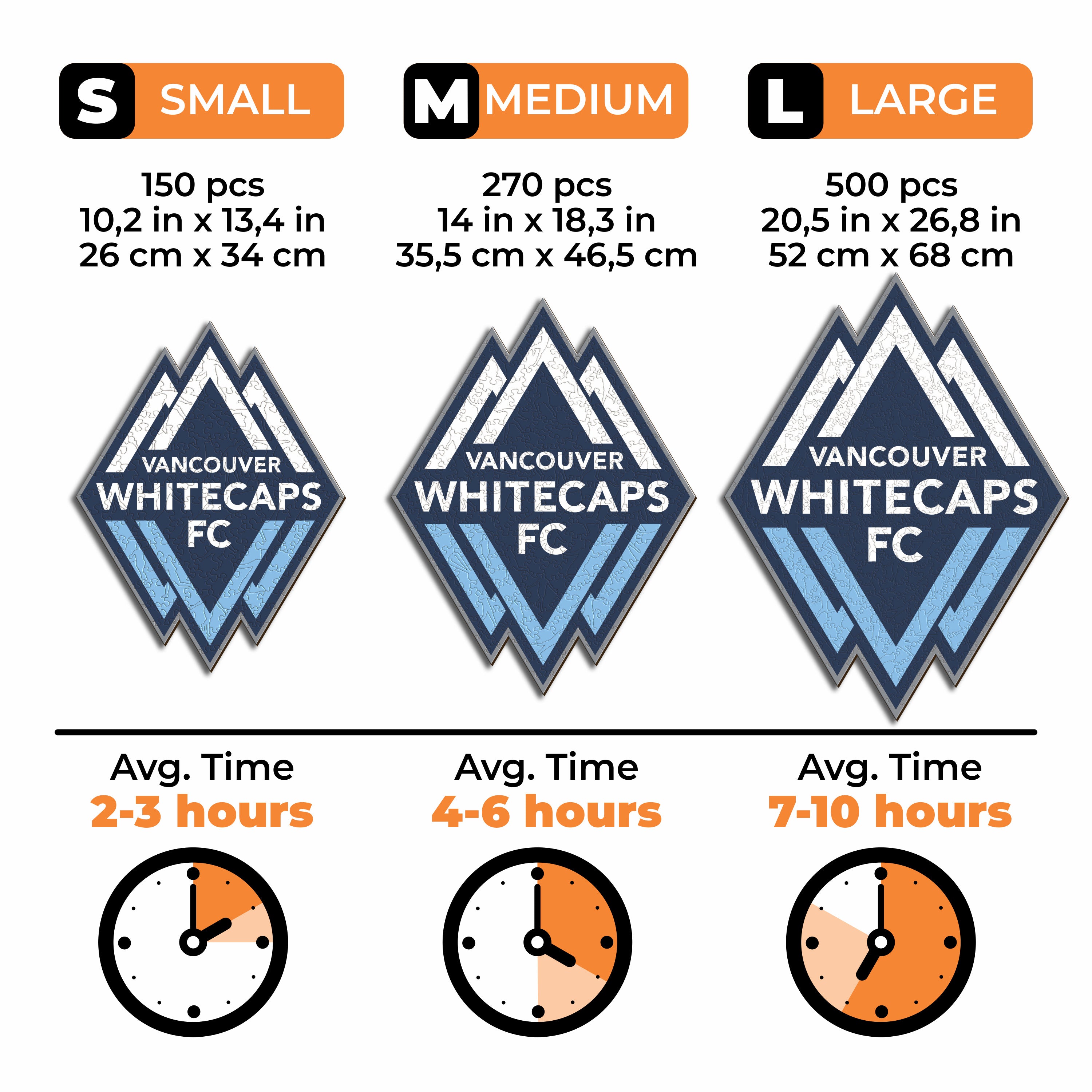 Vancouver Whitecaps® Logo - Wooden Puzzle