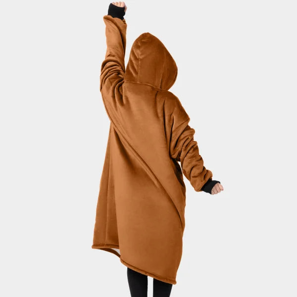 Wearable blanket Oversized with sherpa lining One size fits most.