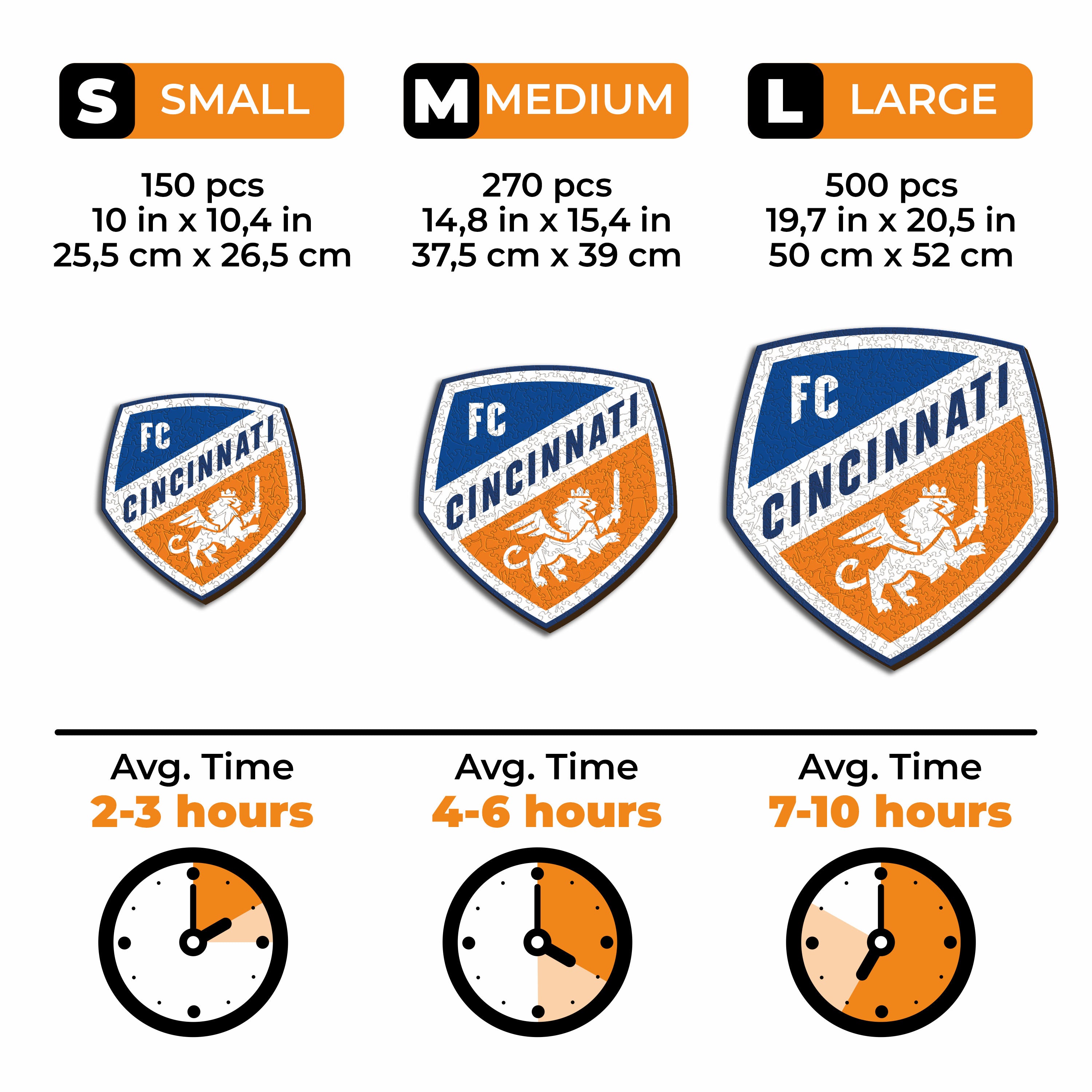 FC Cincinnati® Logo - Wooden Puzzle