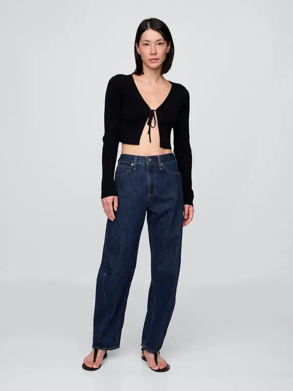 Women's High Rise Barrel Jeans
