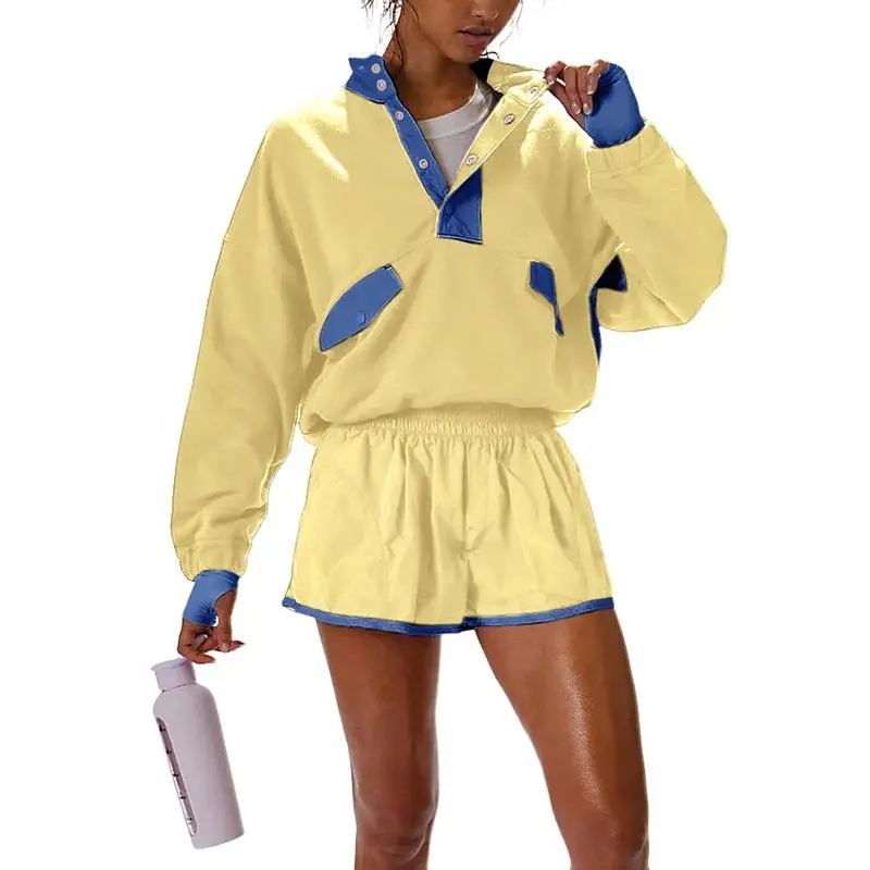 Women's Two Piece Short Sets Summer Lounge Sweatsuits(Just $3 a set!)