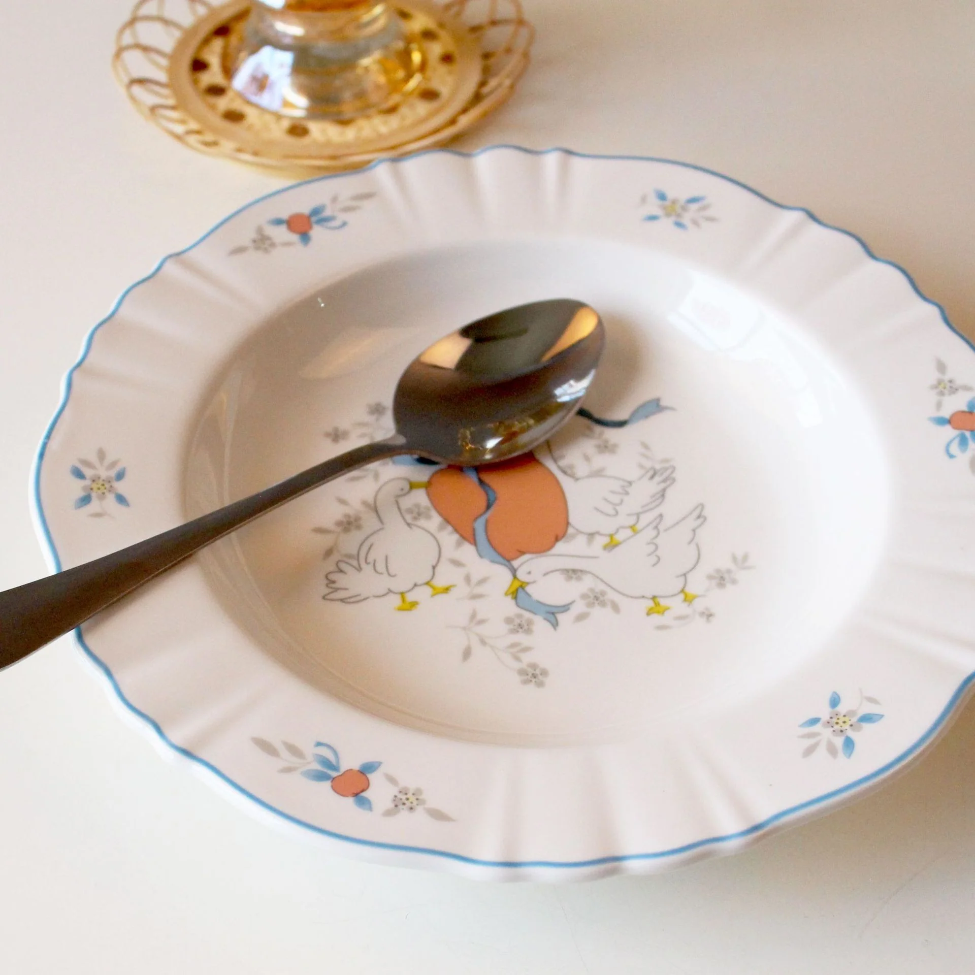Vintage French Cygnet Dinnerware