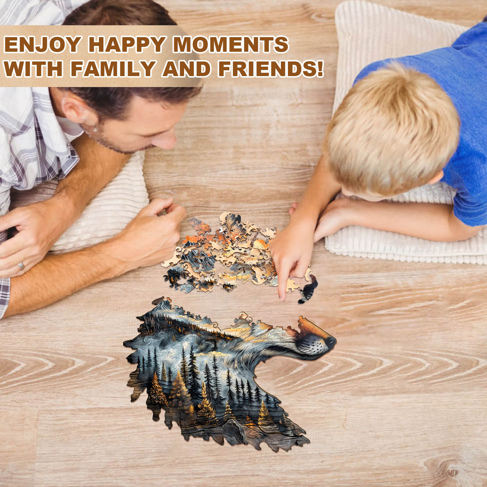 Sunset Fox Wooden Jigsaw Puzzle