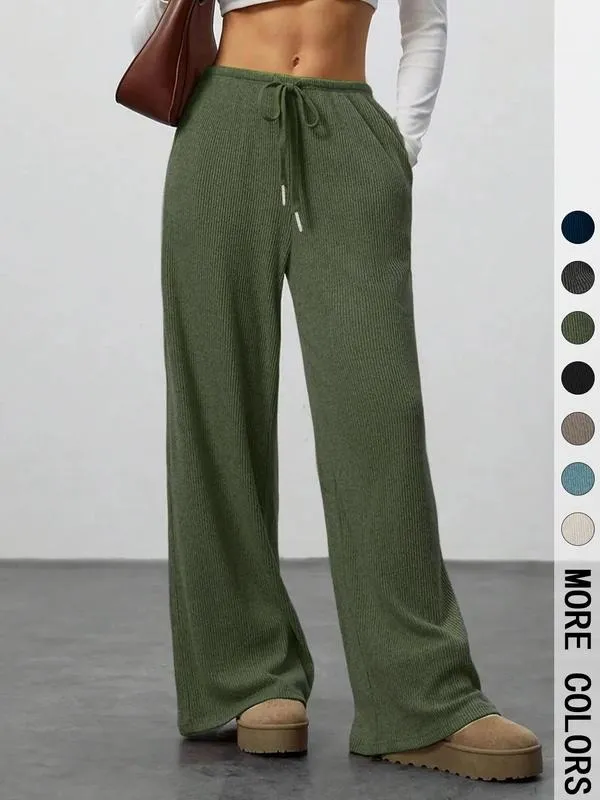 High Waist Comfortable Wide Leg Casual Pants
