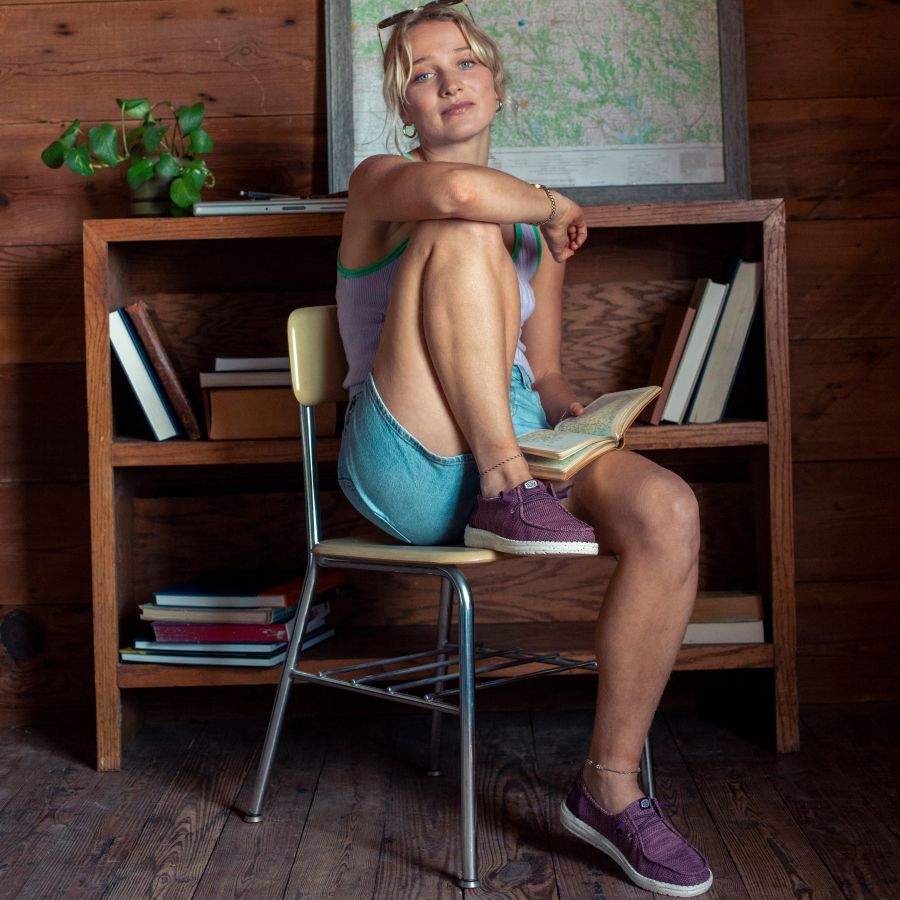 Wendy Stretch Sox - Burgundy