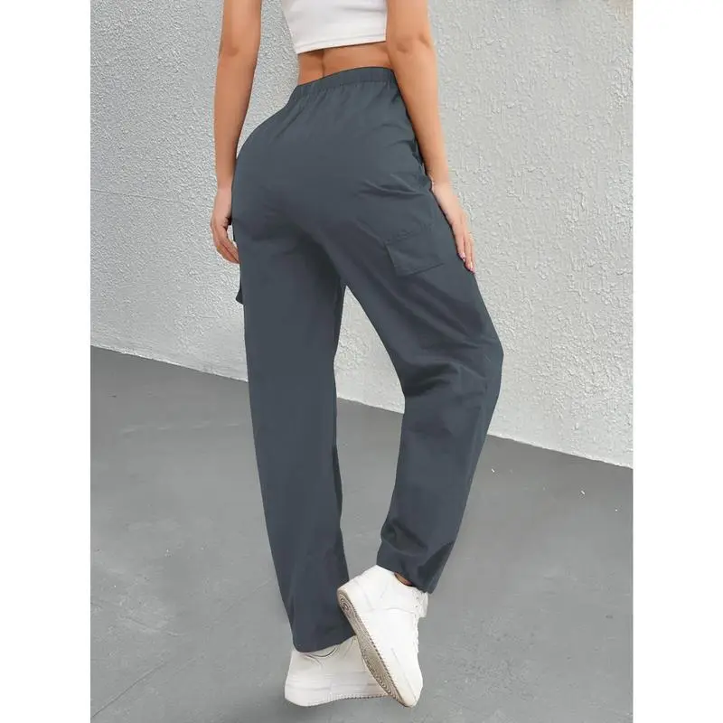 Women's straight-leg fitness pants, casual long pants for everyday wear, lightweight and breathable