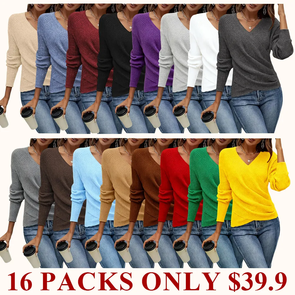 Elegant women's casual knit sweater