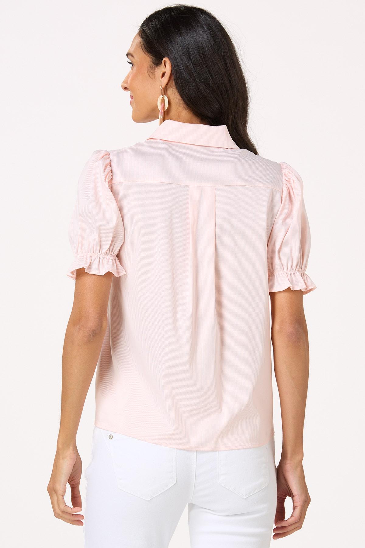 Rhinestone Embellished Button Shirt