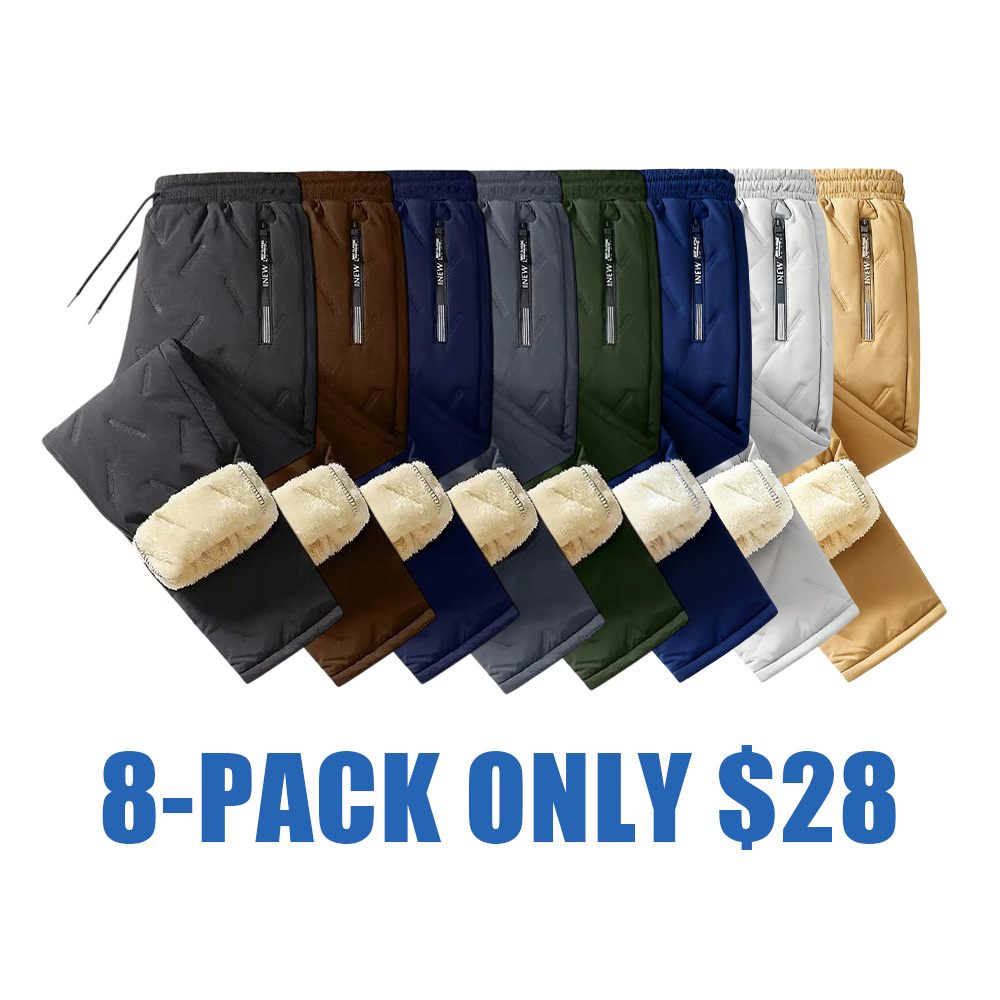 Men’s Thermal Fleece-Lined Winter Pants – Warm, Functional & Stylish Outdoor Trousers