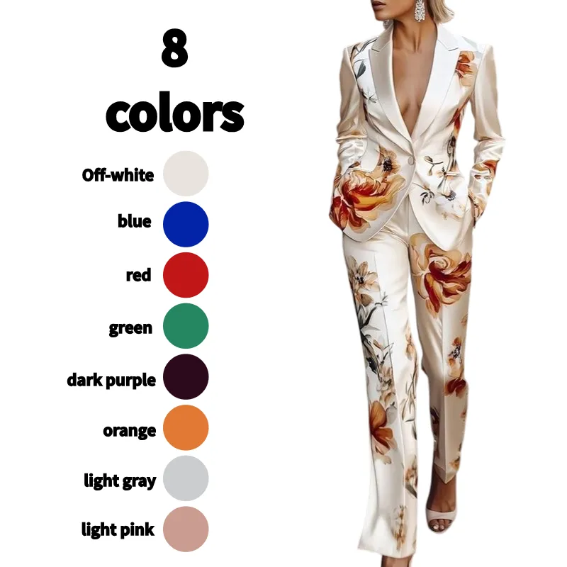 Two-piece Set Women's Floral Print Se