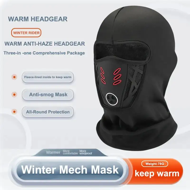 Balaclava Ski Face Mask Winter Windproof Warm Mask 3D Design Breathable Bandana