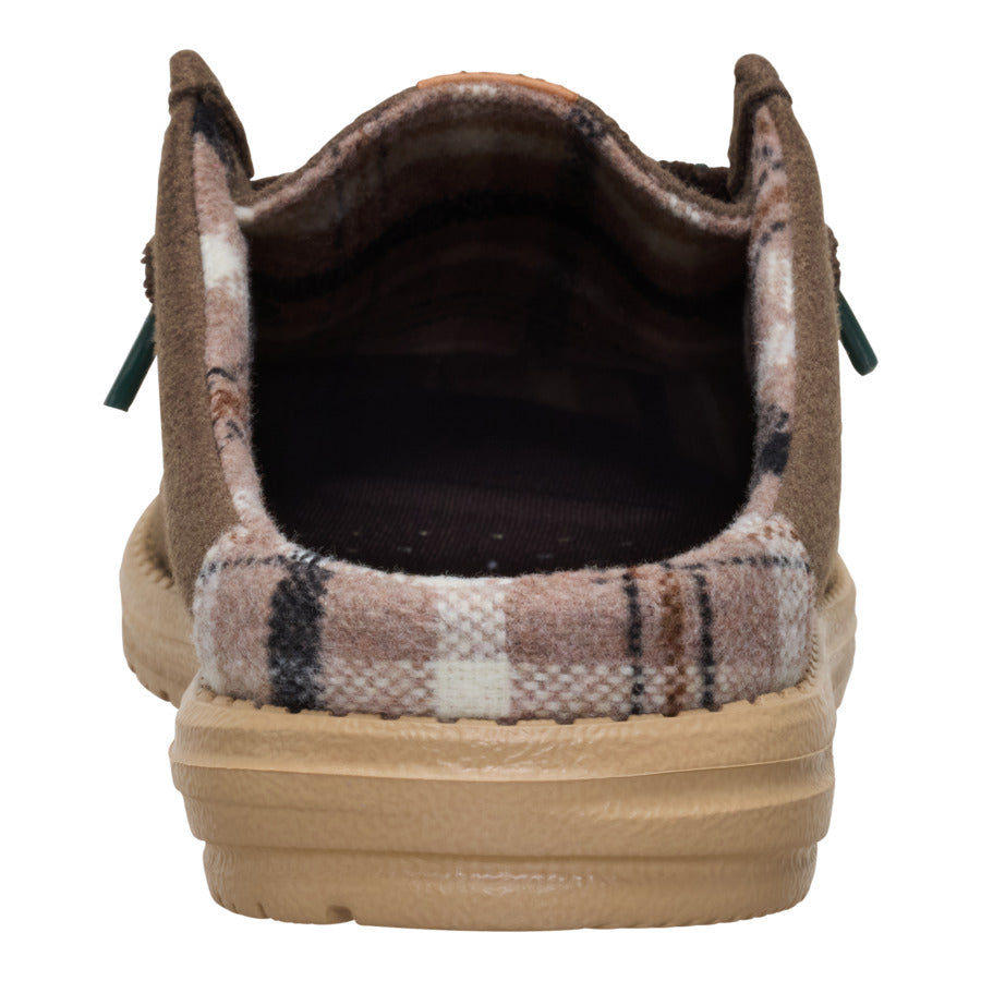Wally Slip Cozy Plaid - Major Brown/Multi