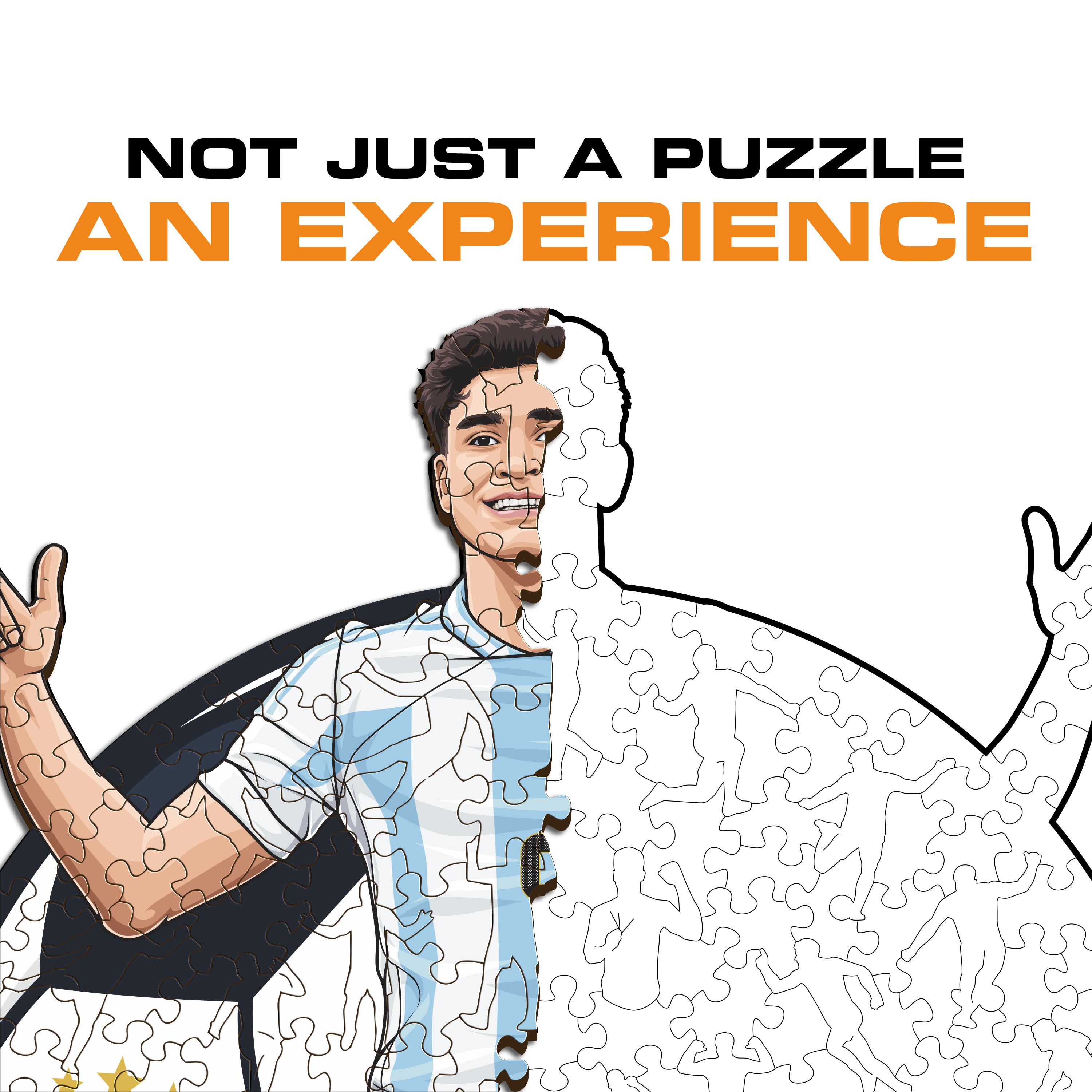 Julián Álvarez - Wooden Puzzle