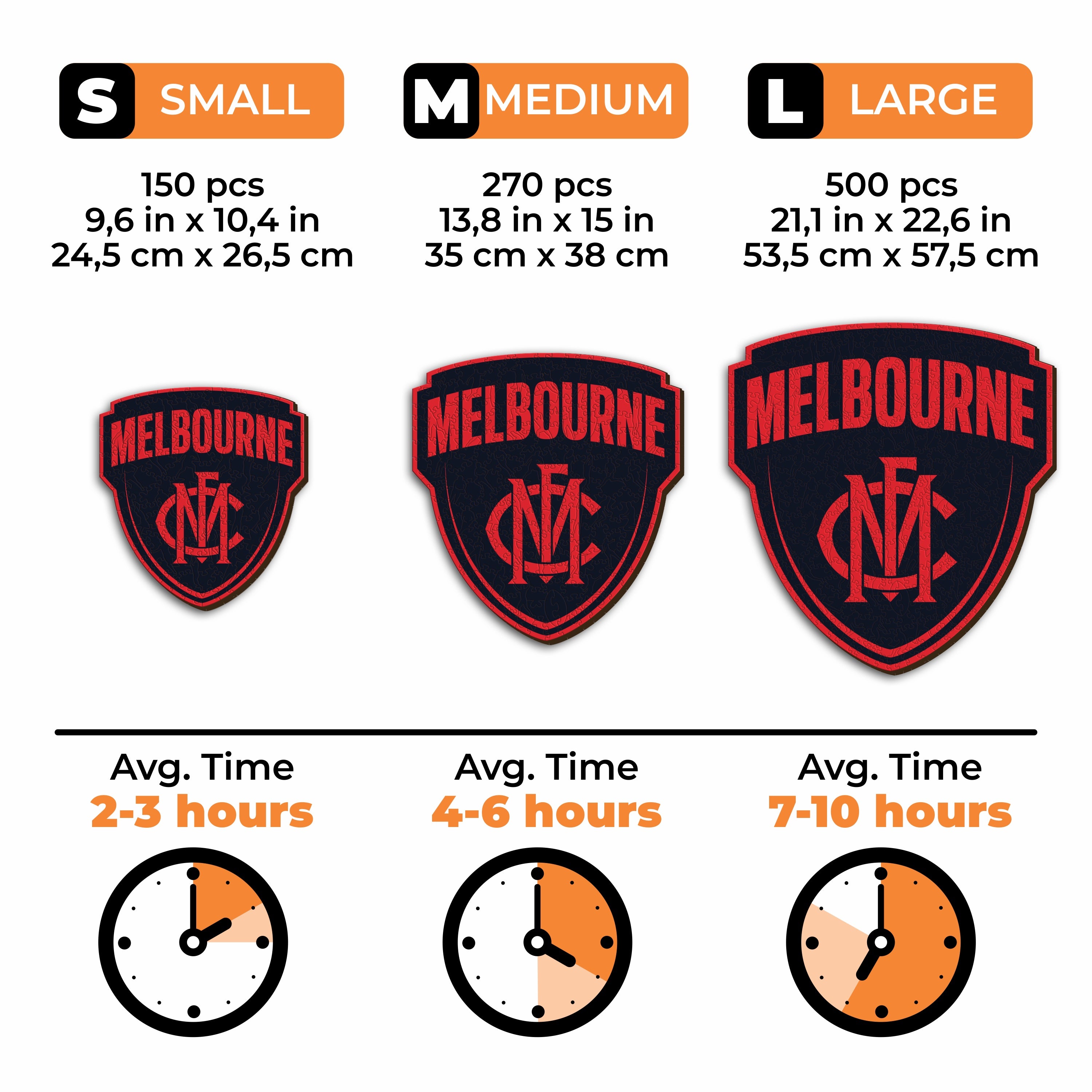 Melbourne FC Logo - Wooden Puzzle