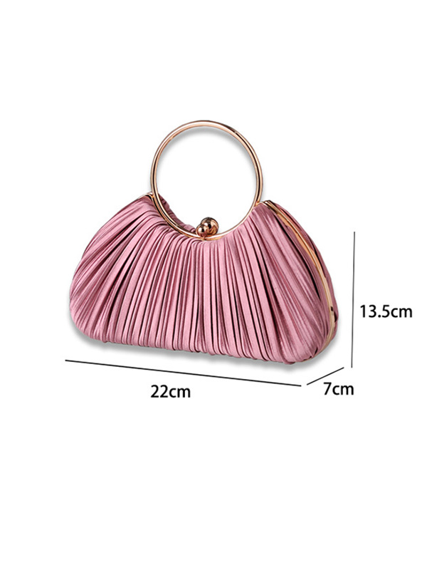 Pleated Split-Joint Handbags Bags