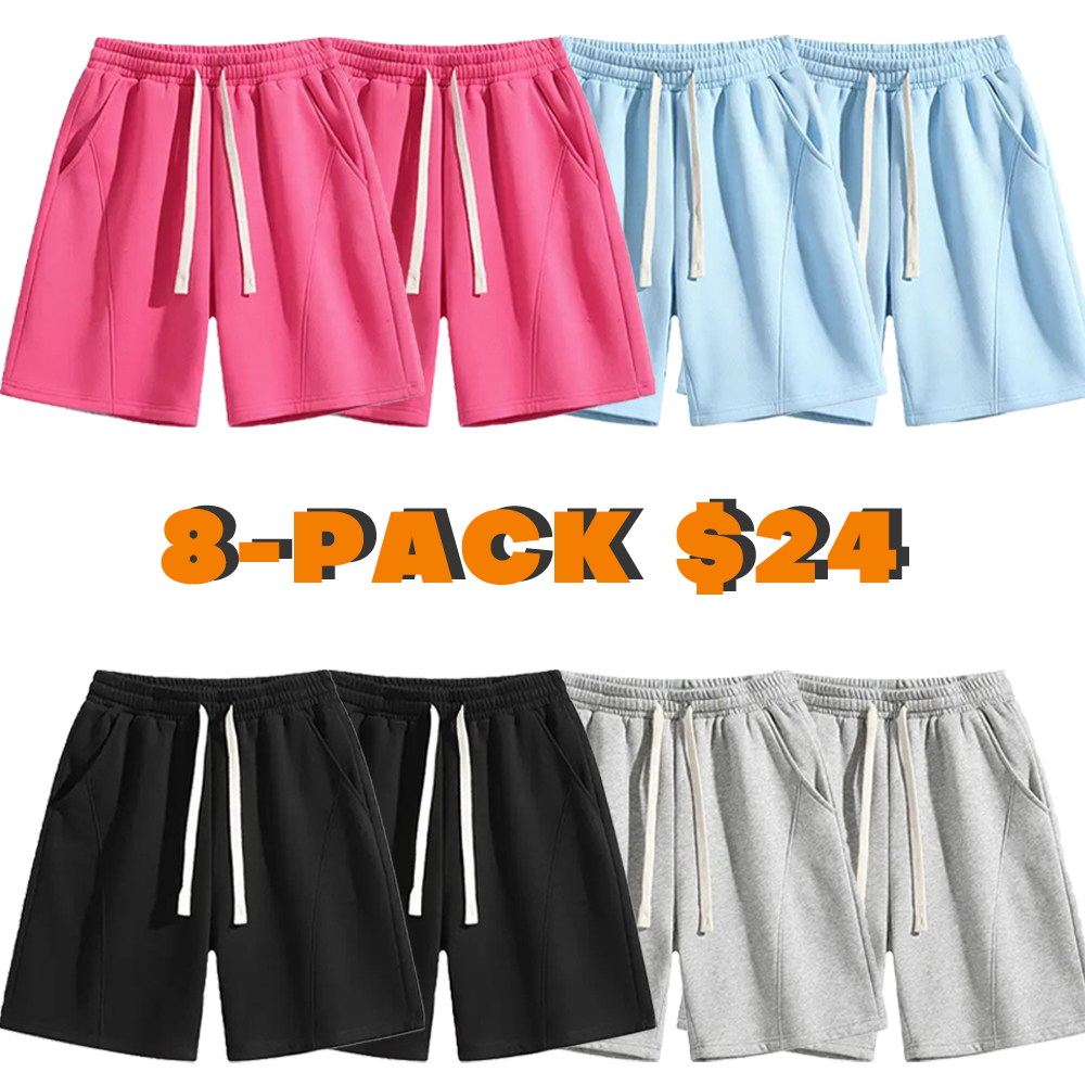 Men's Solid Pocket Waist Shorts - Lightweight & Comfortable for Running, Gym