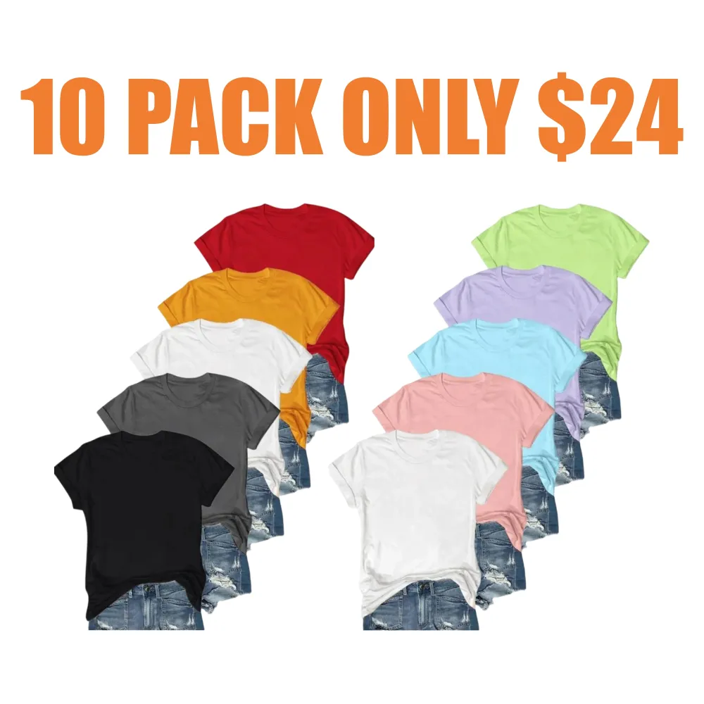 Women's Solid Round Neck Tee