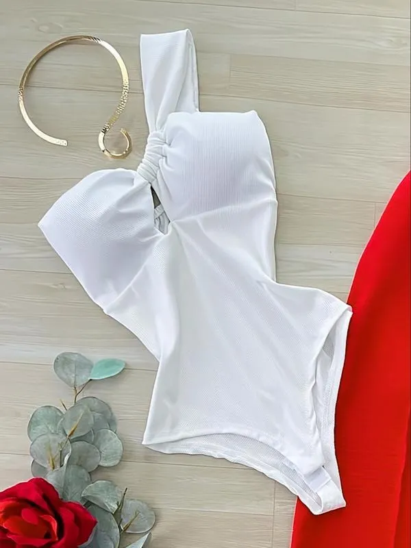 Elegant Jumpsuit + Wide Leg Pants Set, Sexy Vacation, Perfect for Summer, Stylish and Comfortable