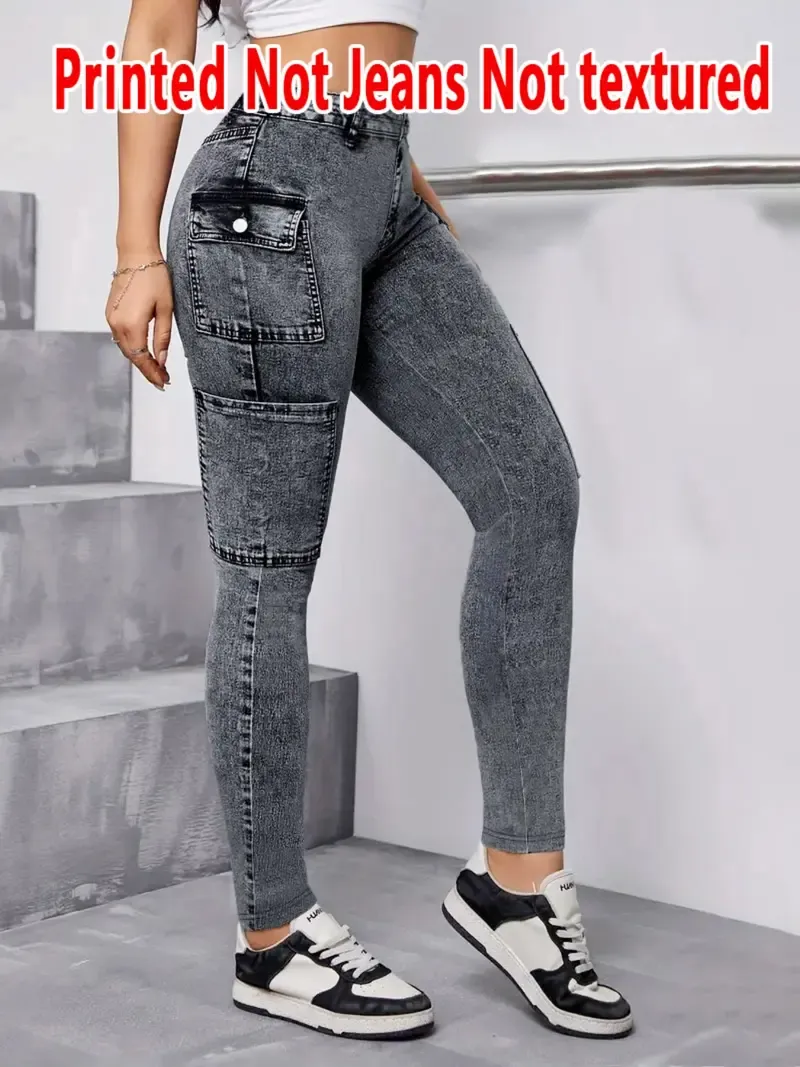 Women's Faux-Denim Leggings