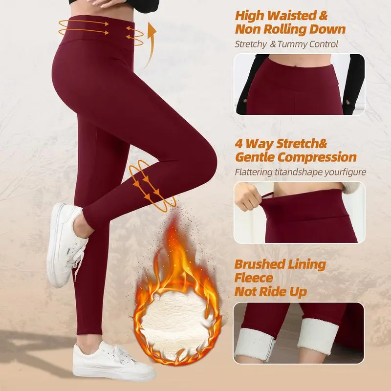 [LOCAL SHIPPING] Thermal Thick FLeece Lined Leggings