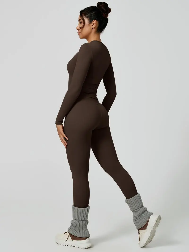 Women's Patchwork Yoga Sets, High Elastic Slim-Fit