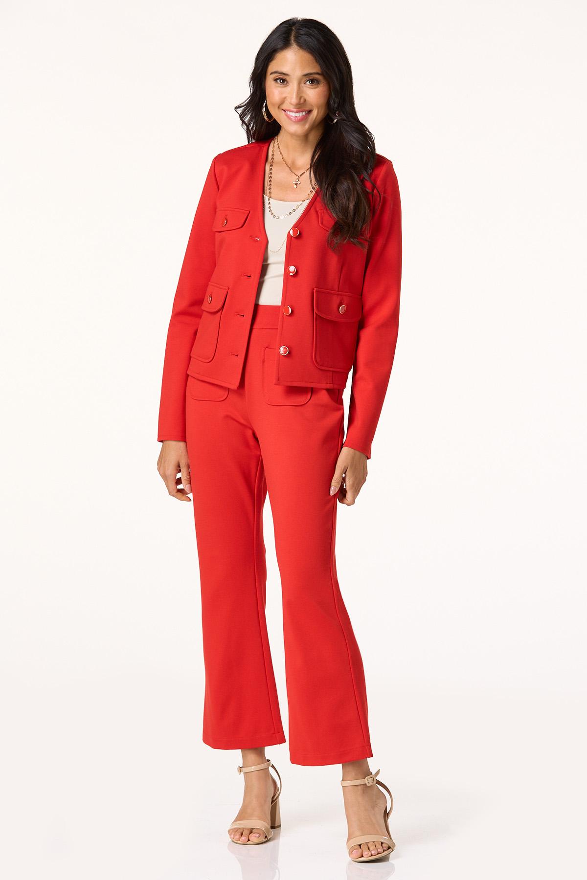 Red Ponte Blazer