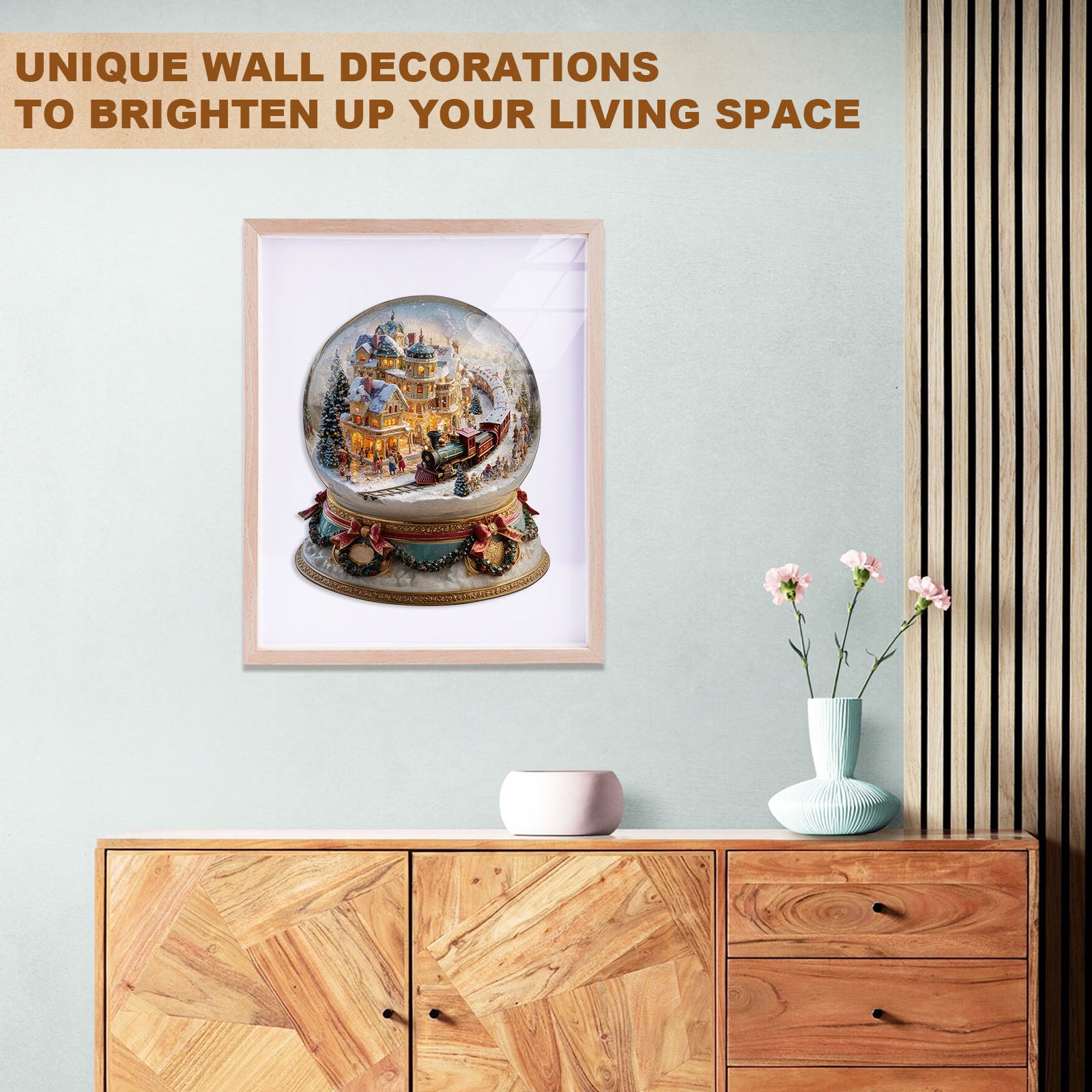 Christmas Crystal Train Wooden Jigsaw Puzzle