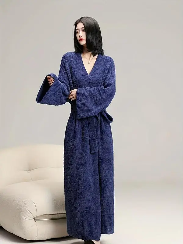 Women's Double-Sided Fleece Robe