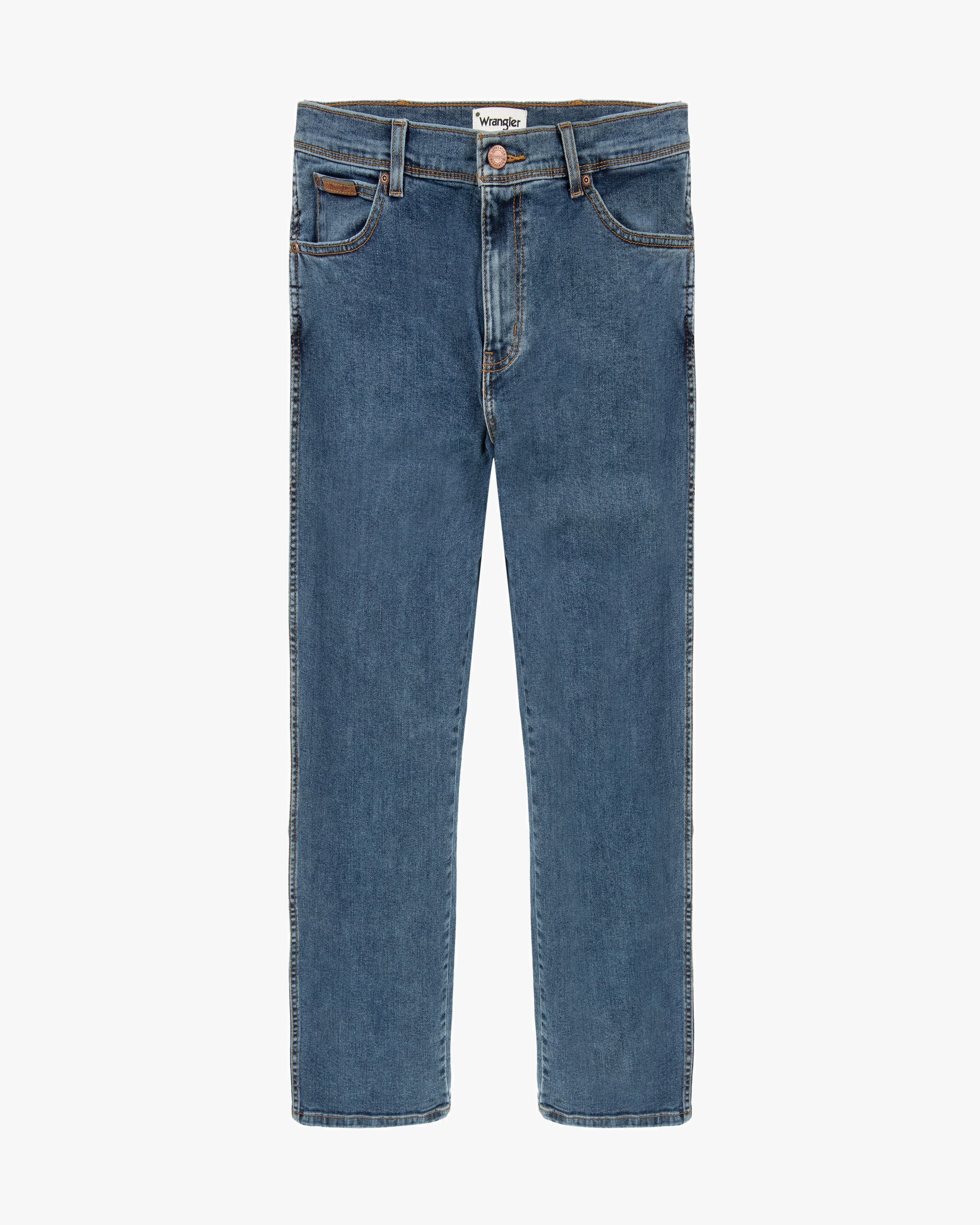 Texas SLIM Mens Jeans - Stonewash Blue