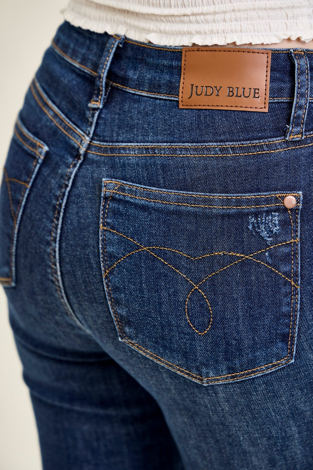 Sarah High Rise Skinny With Western Embroidery Detail