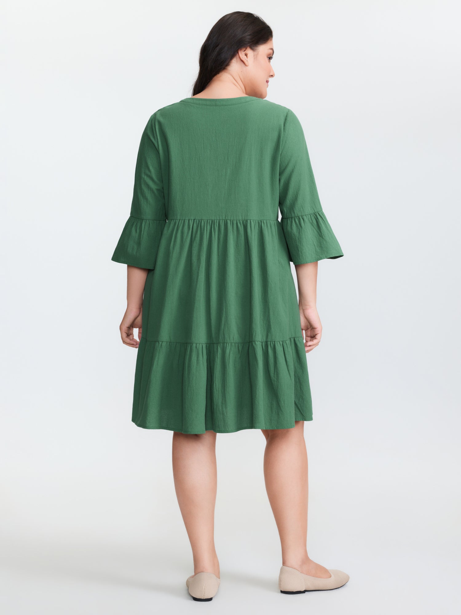 Pure Cotton Tiered Mini Dress