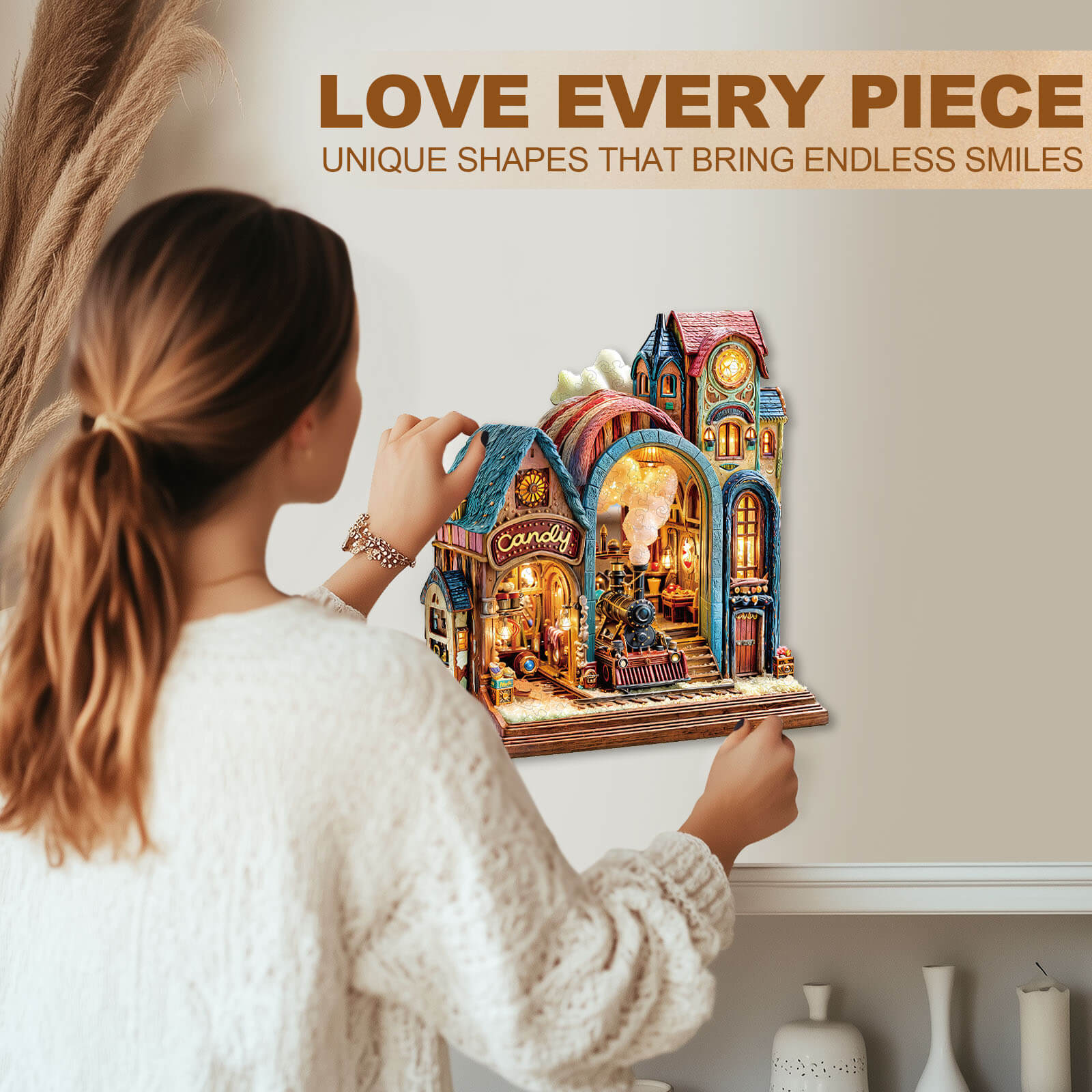 Candy Platform Wooden Jigsaw Puzzle