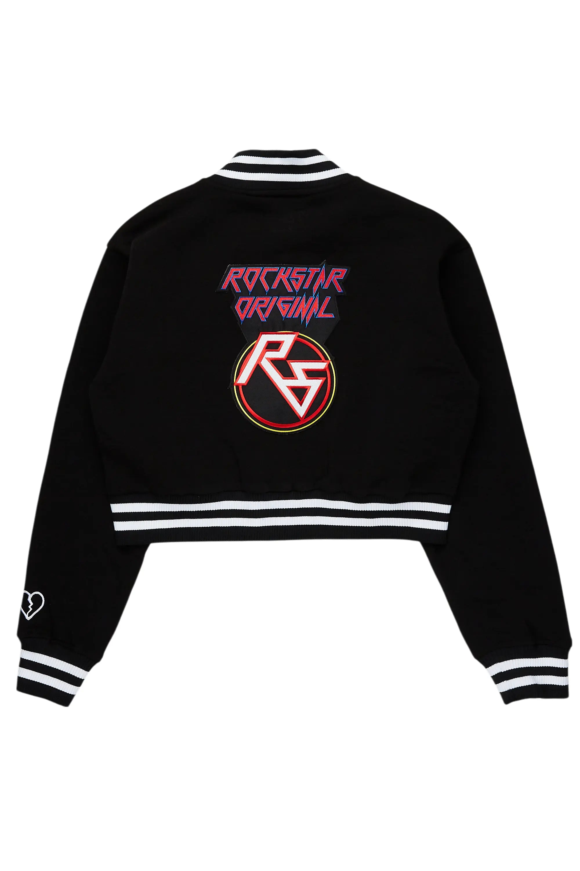 Carcilece Black Varsity Jacket