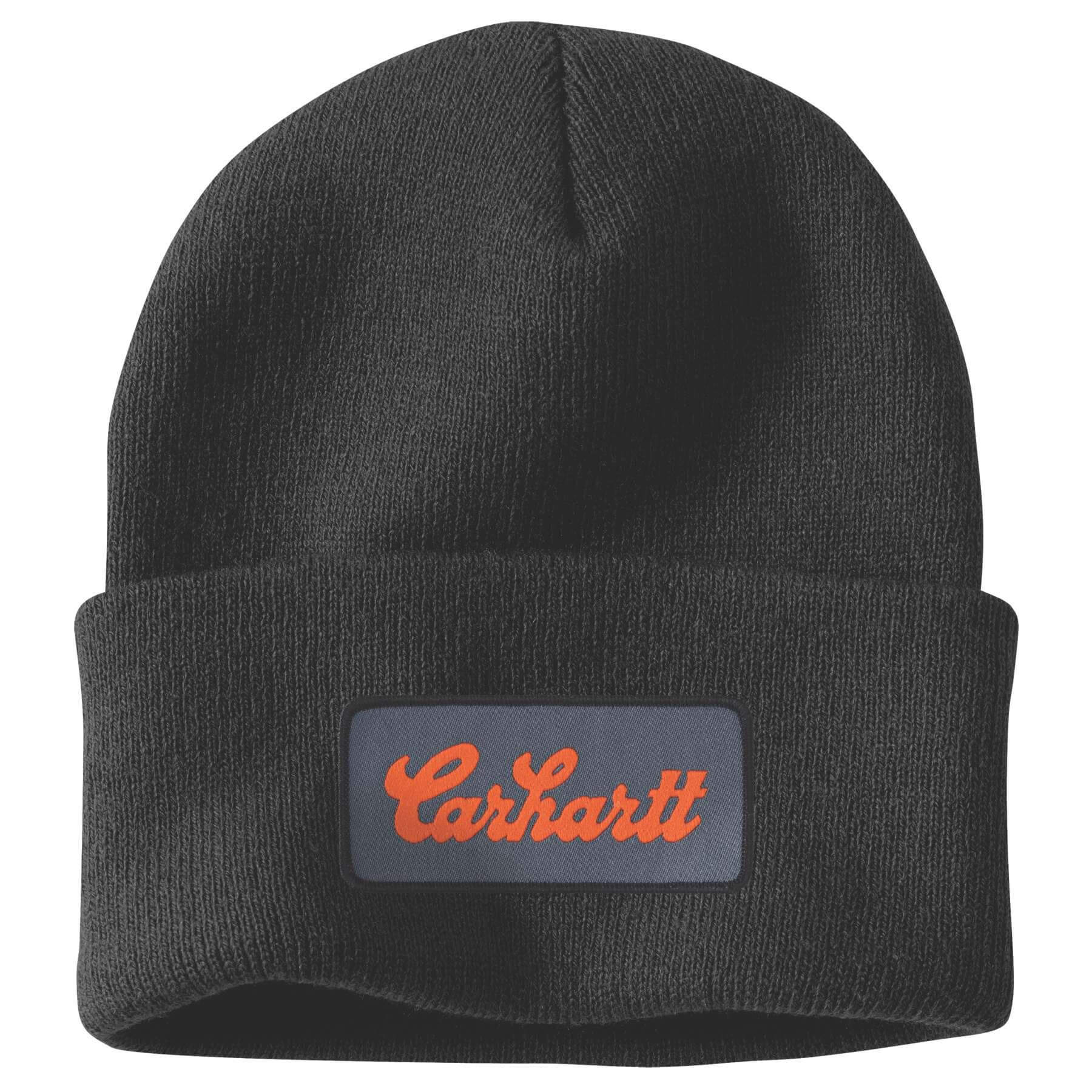 CHT Knit Cuffed Script Patch Beanie 107007