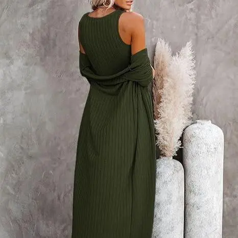 Women’s 3-Piece Loungewear Set with Cardigan