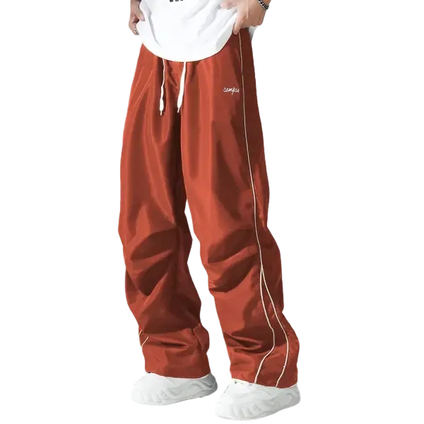 Men's Athletic Pants — Straight-Leg Trousers for Outdoors, Hiking, Running, and Fitness (With Pockets)