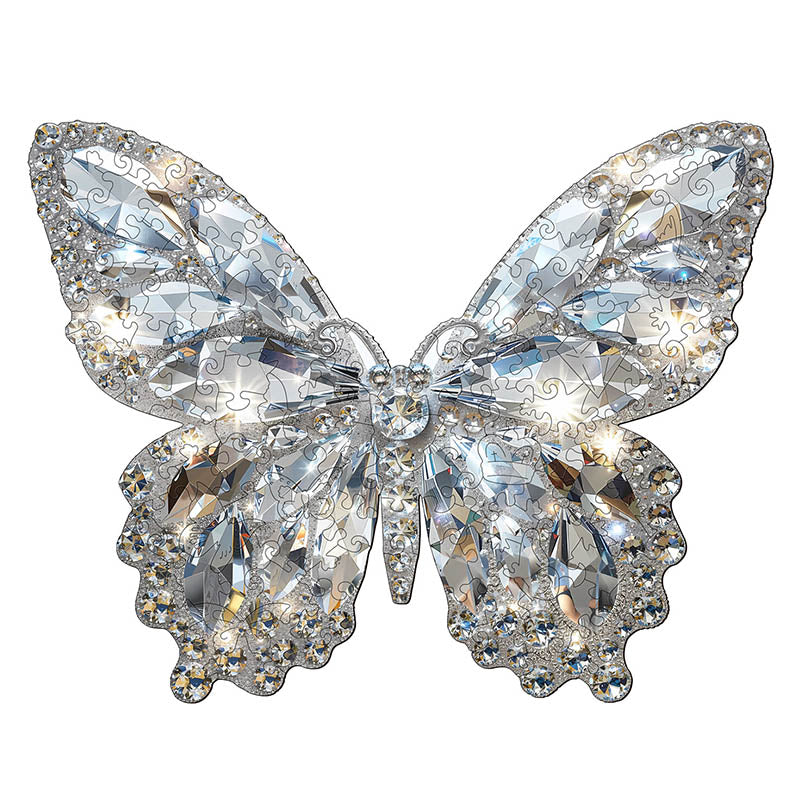 Diamond Butterfly Wooden Jigsaw Puzzle