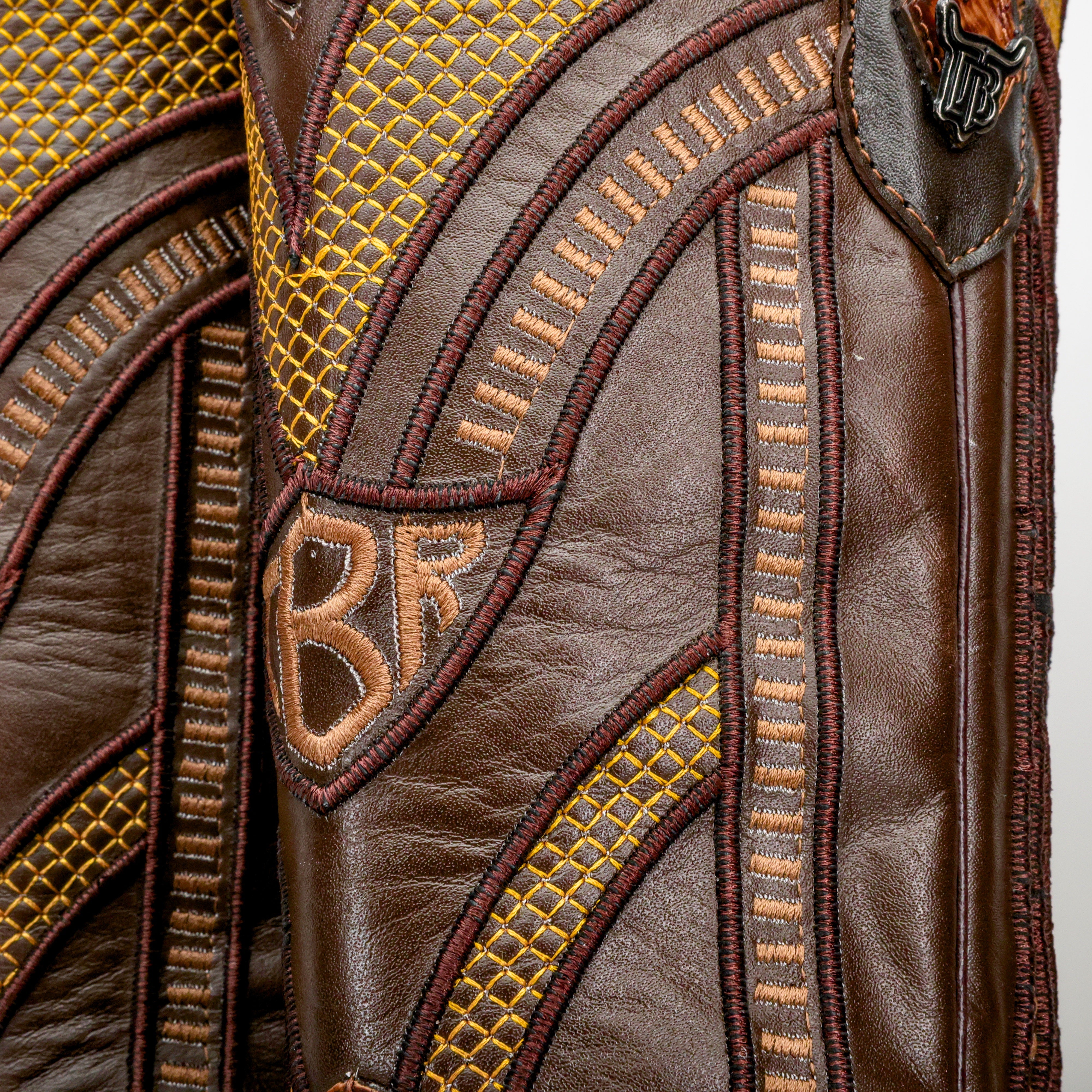 Honey Cognac Ostrich Leather Boot - Square Toe