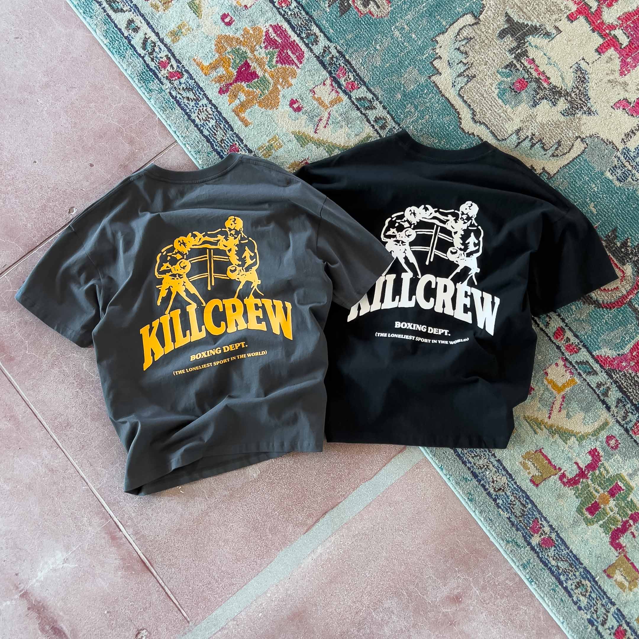 RELAXED FIT BOXING DEPARTMENT T-SHIRT - BLACK / WHITE