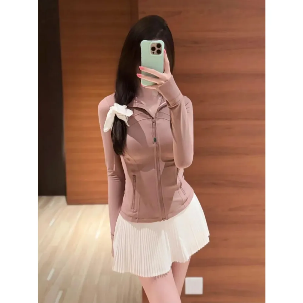 Women's sports stand up collar  yoga jacket