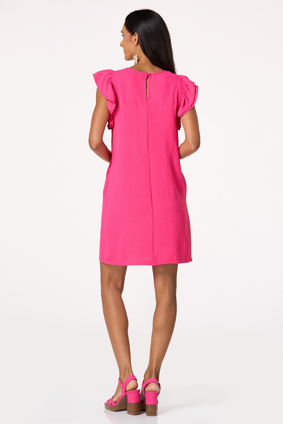 Double Flutter Sleeve Dress