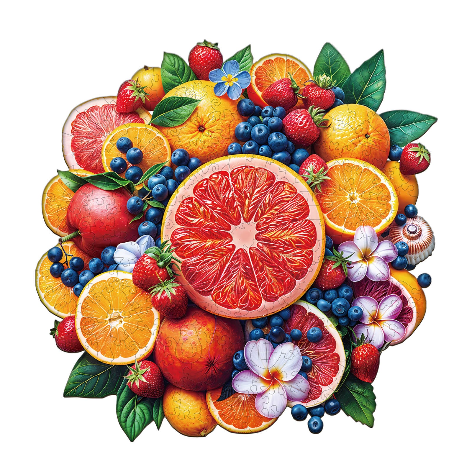 Fruit Party Wooden Jigsaw Puzzle