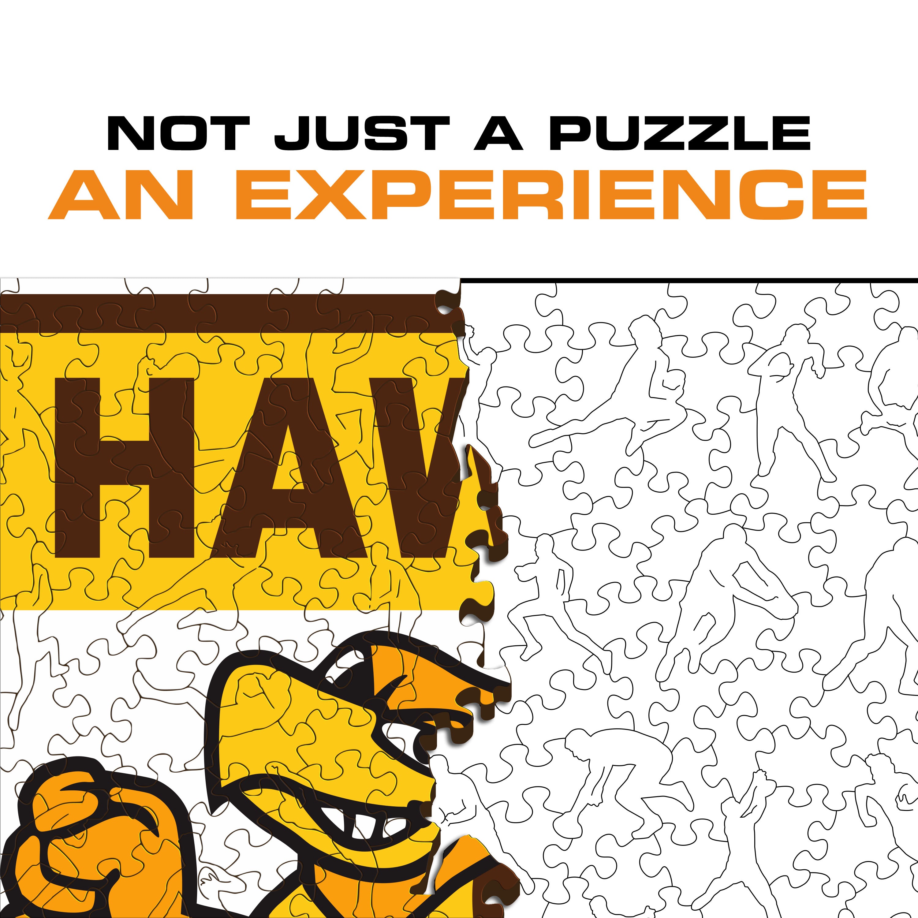 Hawthorn Hawks FC Retro Mascot - Wooden Puzzle