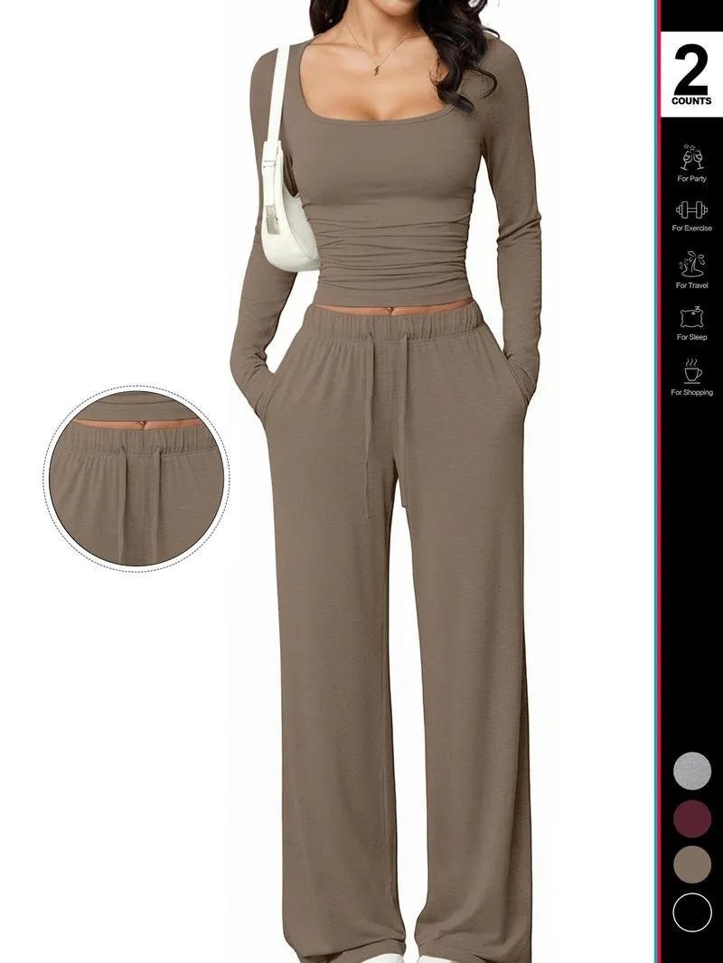 Women's 2 Piece Matching Lounge Set