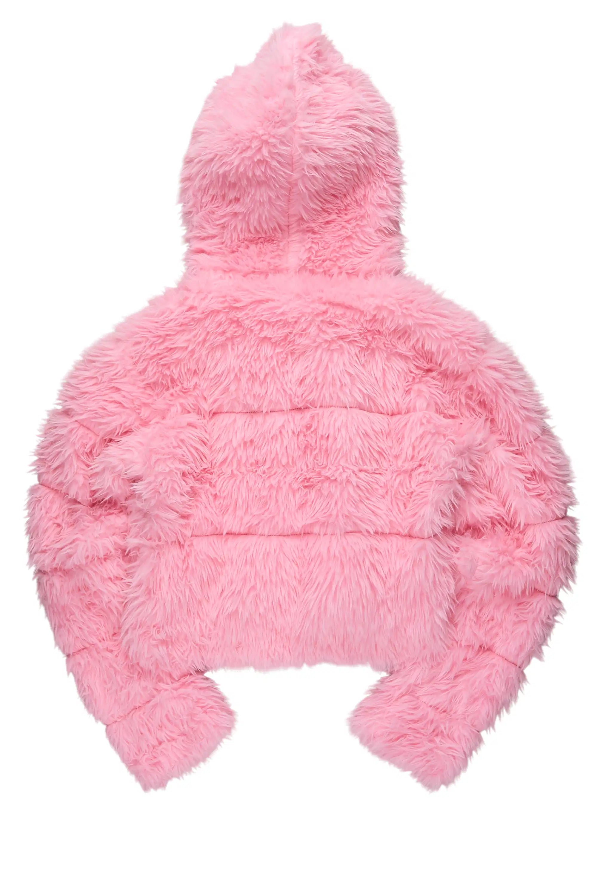 Kristin Pink Fur Jacket