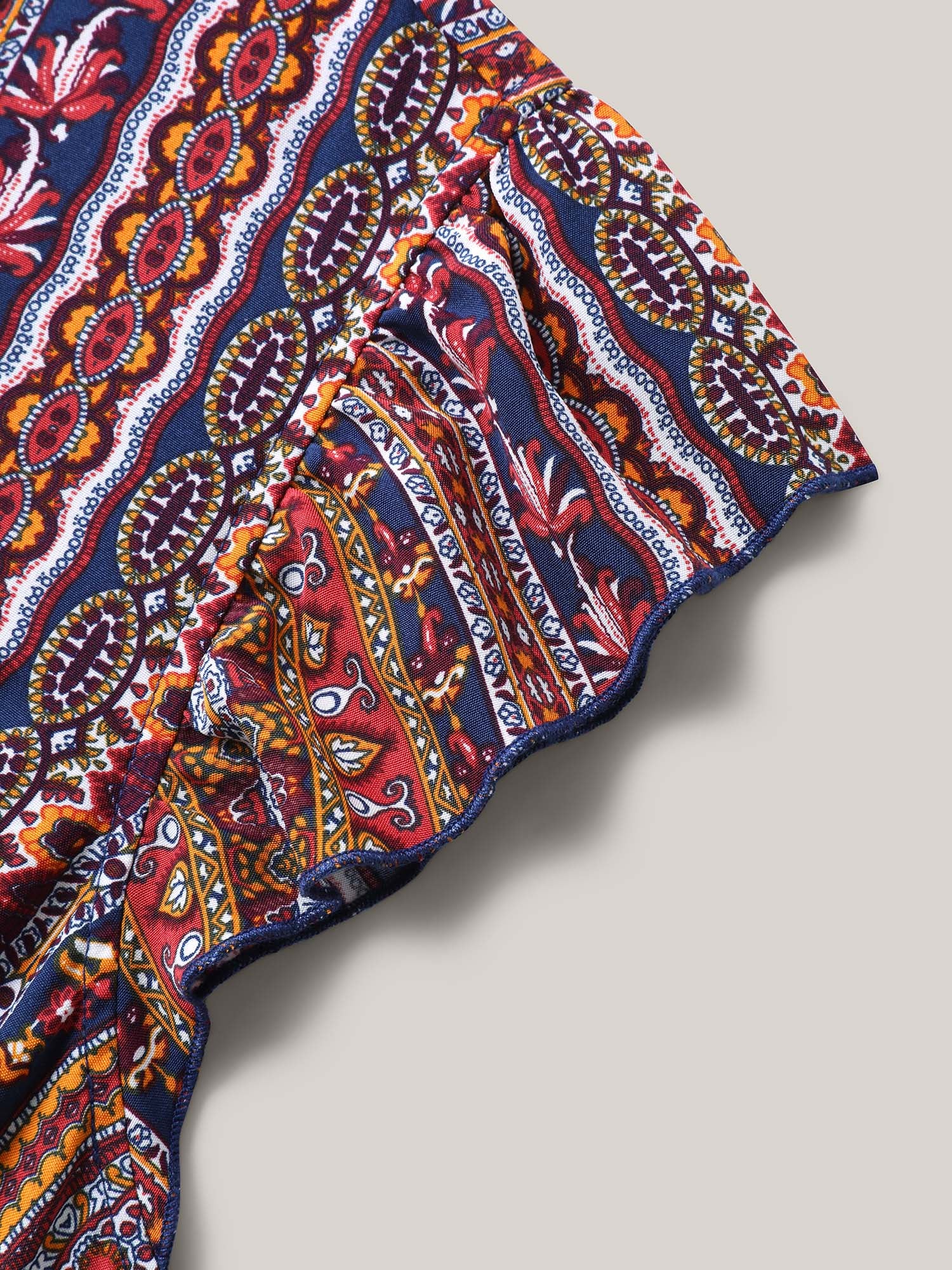 Sunny Stripes Pockets Shirred Midi Dress