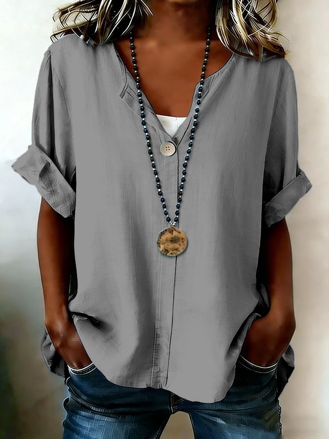 Women's Button-Down Casual Shirt- Fast Shipping