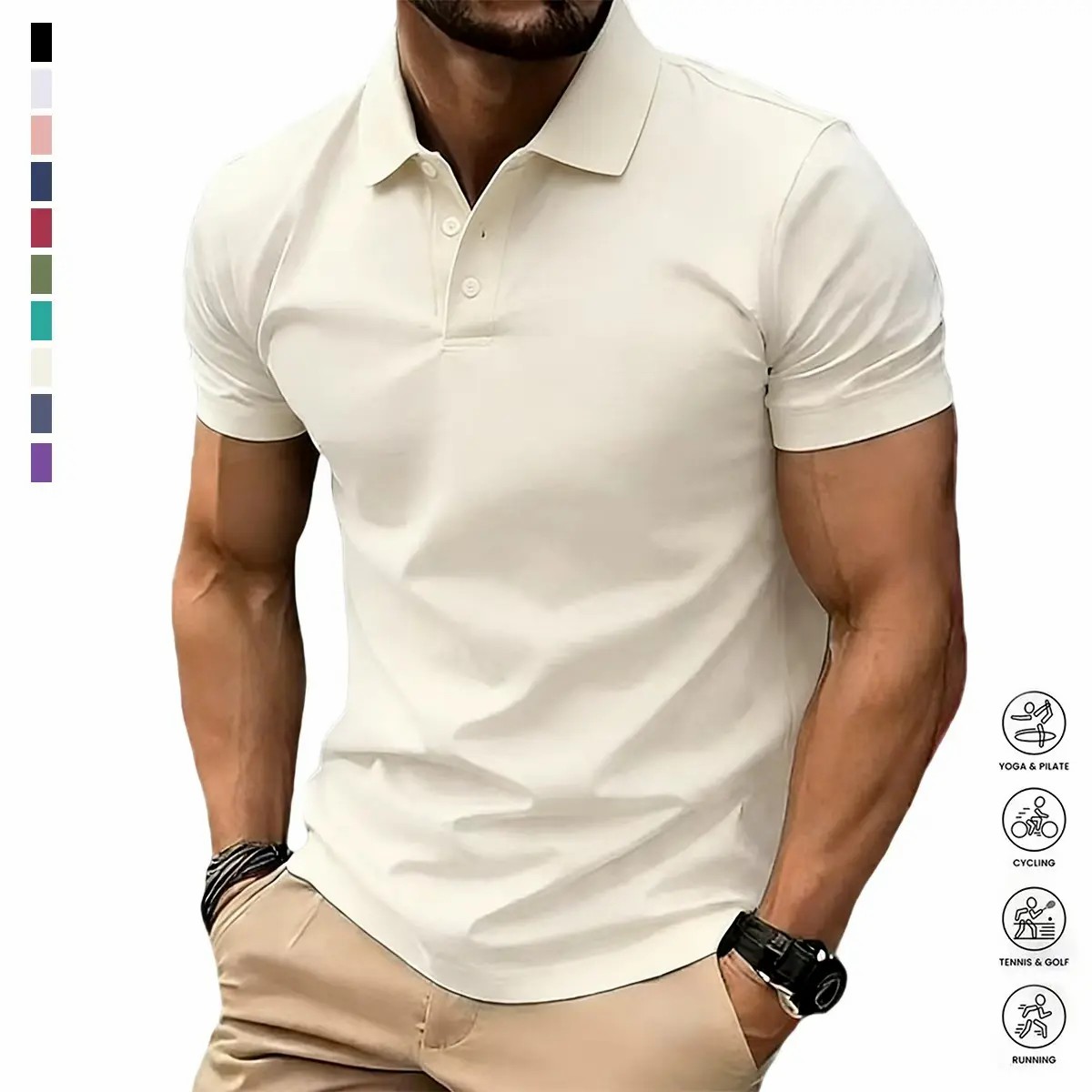 Men’s Classic Polo Shirt – Summer Casual & Business Essential