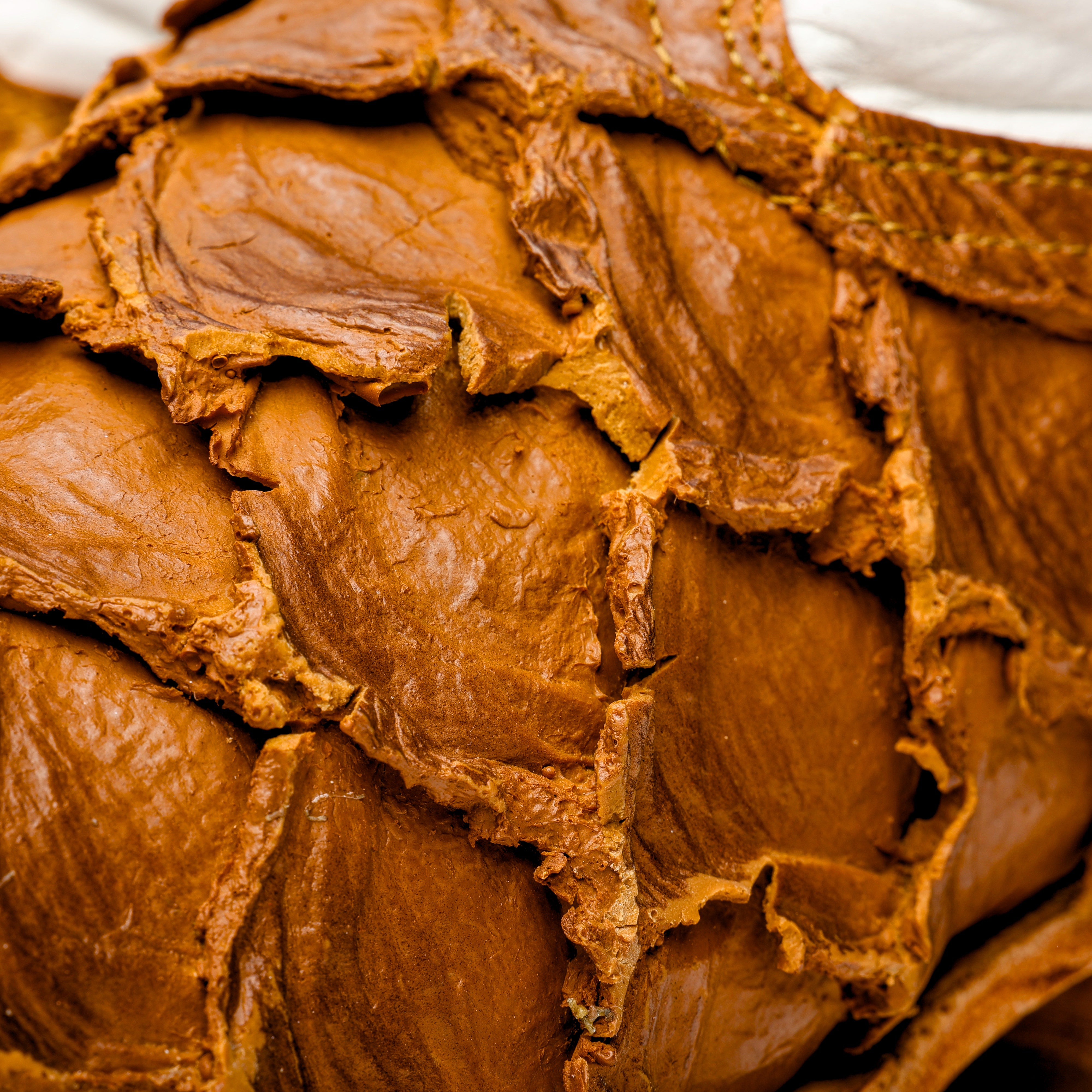 Matte Tan Jumbo Pirarucu Leather Boots - Square Toe