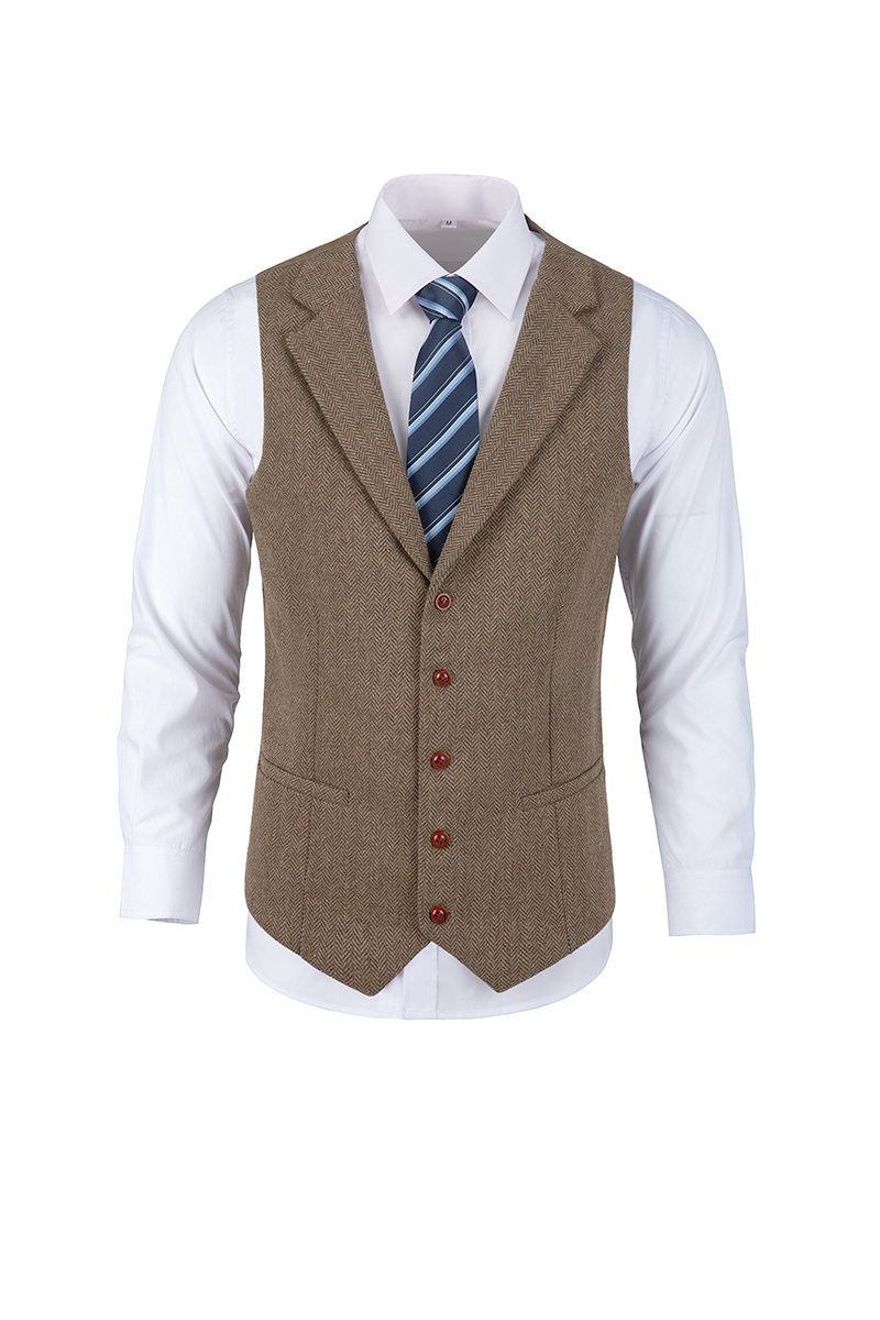 Men’s Vintage Tweed Vest